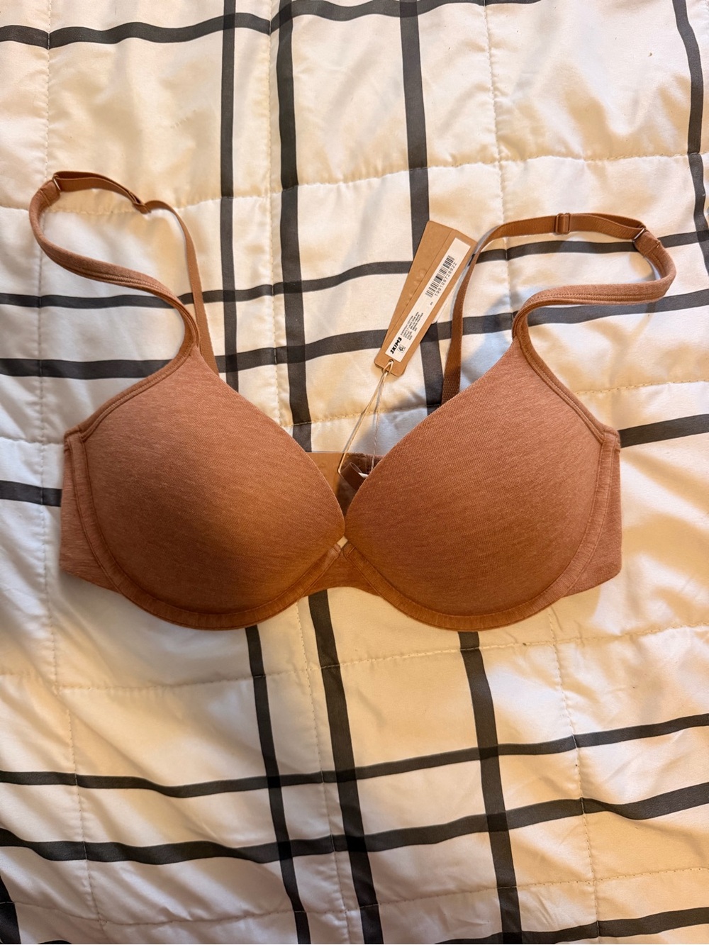 SKIMS 36D every day cotton lightly lined Demi Bra
